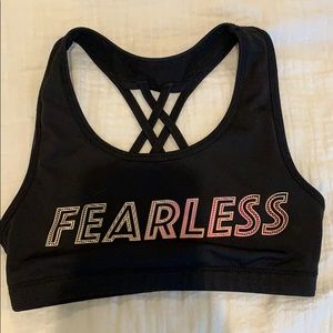 Black girls sports bra!
